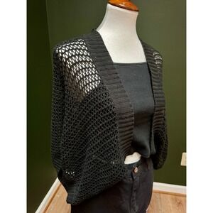 Y2K Faded Glory Black Shrug Women's Size L